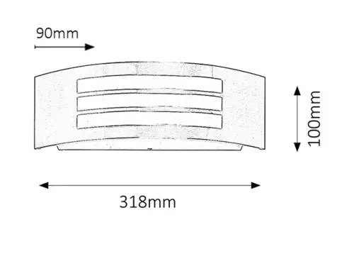 Záhradné svietidlo Rabalux 8410 1x60W E27 230V IP44